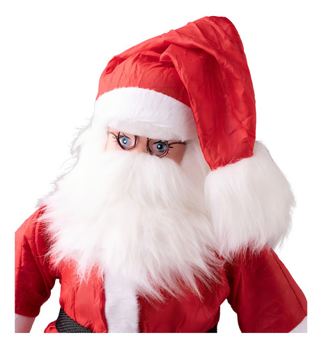 Boneco Papai Noel De Pelúcia Grande 40cm Kit 5 Un. Luxo 0