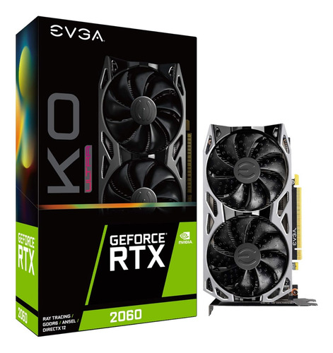 Tarjeta Grafica Evga Geforce Rtx 2060 Ko Ultra 6gb Ddr6 Tfve