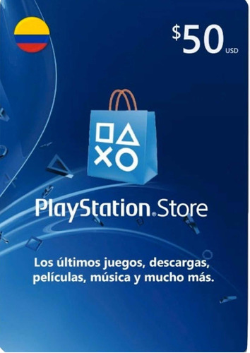 Play Station Store Usd$50 Pin Digital Cuentas Colombianas