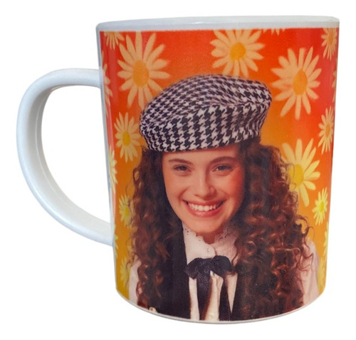 Taza De Cerámica Margarita Serie Personalizada - Con Caja Blanco Margarita Serie