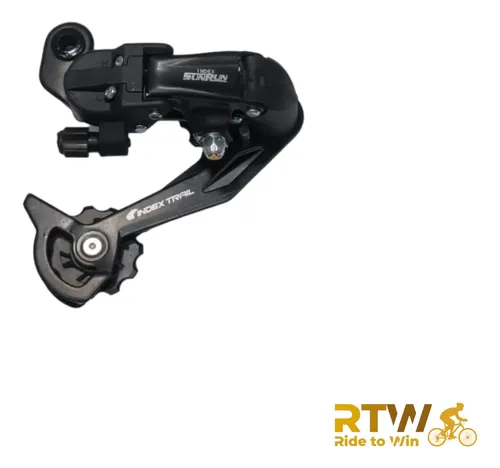 Cambio Traseiro Sunrun 8v/24v Indexado Preto 43d Cage Longo