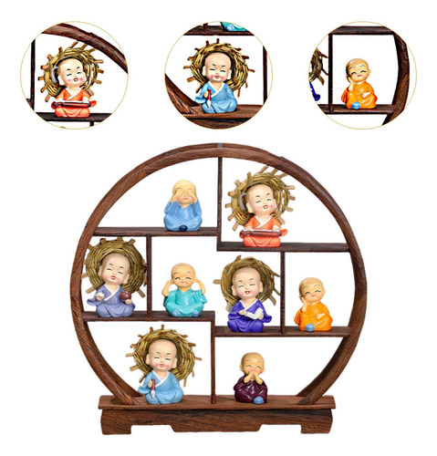 Artículo De Estante Antiguo De Soporte 9pcs Semi Circular