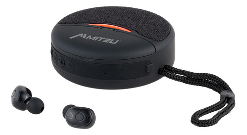 Audífonos True Wireless Con Bocina Bluetooth Mh-9111 Color Negro