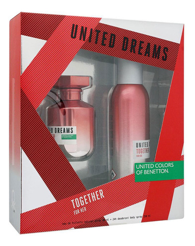 Set Benetton United Dreams Together For Her Edt 80ml Premium Género Mujer