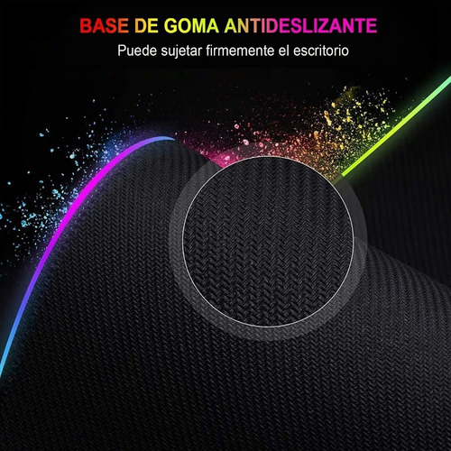 Tapete De Gaming Para Mouse Rgb Mouse Pad Led