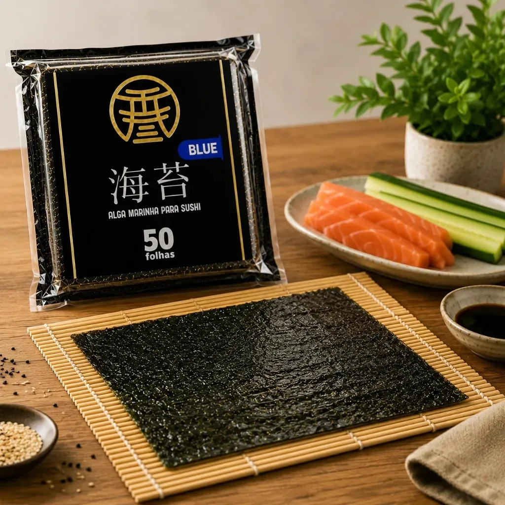 Alga Marinha Nori Blue 140gr 50 Fls