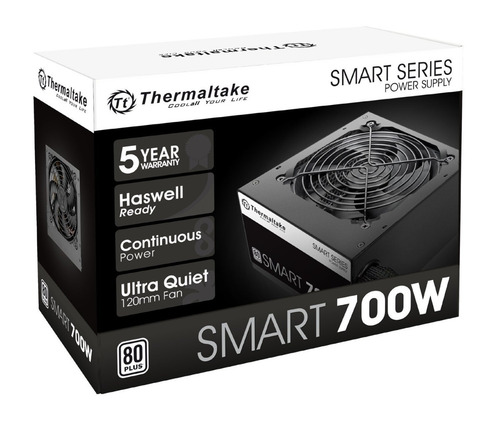 Fuente De Alimentación Thermaltake 700w Reales 80 Plus White