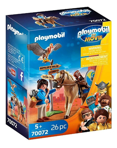 Playmobil La Pelicula Marla Con Caballo, Mod. 70072 (Usado)
