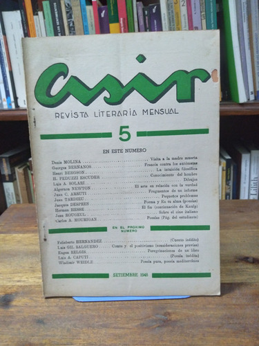 Asir. Revista Literaria Nº 5 (uruguay)