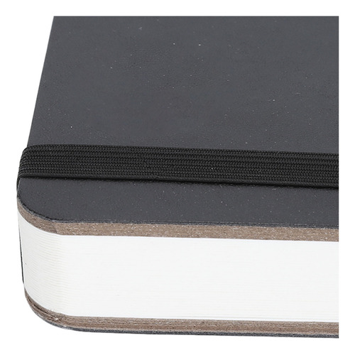 Cuaderno De Dibujo Negro Negro Con Acuarela, 30 Hojas