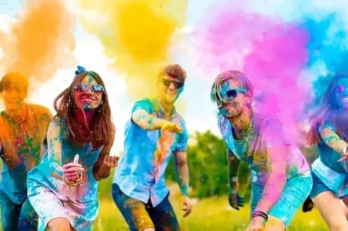 Polvo De Colores Holi X 5 Unidades Egresados Fiesta Carnaval