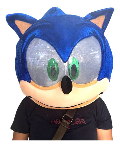 Máscara Botarga Extra Grande Kurumi Sonic Minnie Mickey Color Negro