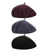 Comprar Gorros Sombreros Y Boinas 3 Piezas Boina Talla Única