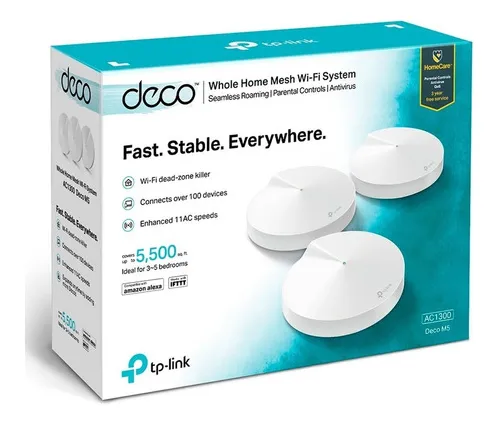 Extensor Wifi Mesh Tp-link Deco M5 3 Nodos Puertos Gigabit
