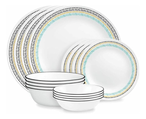 Corelle® Paloma Juego De Vajilla De 16 Piezas Servicio Para