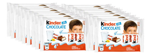 Pack Kinder 4 Barritas De Chocolate Caja X 20 Unidades