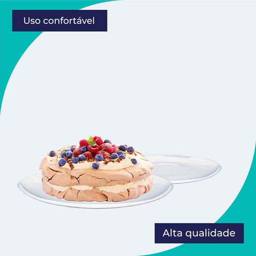 Prato de Vidro White Multiuso Opaline, Ruvolo