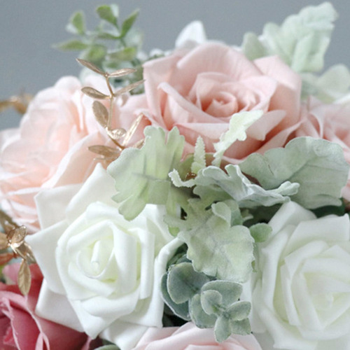 Ramo De Novia Arreglo Floral Hecho A Mano Rosa Ramo De Boda