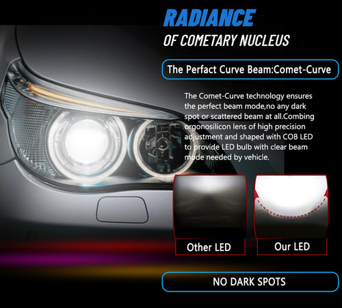 9007 881 Kit Faros Led Luz Alta/baja Para Ford Escort 98-03
