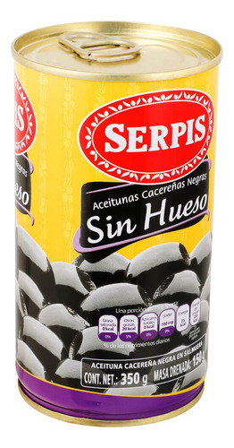 Aceitunas Sin Hueso Serpis 350 G