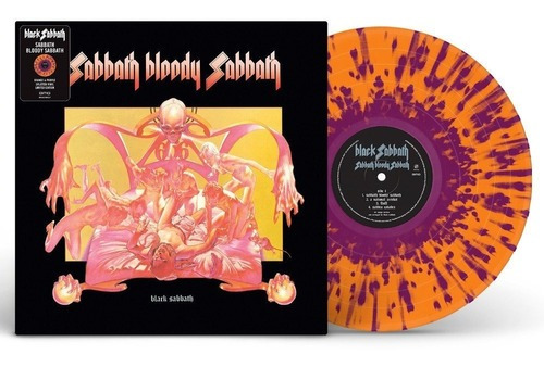 Black Sabbath - Sabbath Bloody Sabbath - Splatter Vinyl- vinil - capa gatefold 2021 produzido por BMG