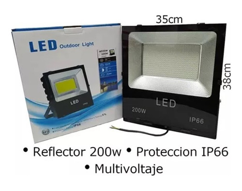 Reflector 200w Multivoltaje, Ip66