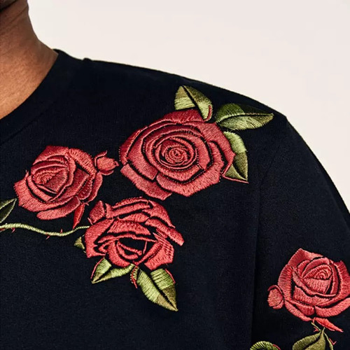 Sudadera Bordada Flores Zara Men Hombre S (Usado)