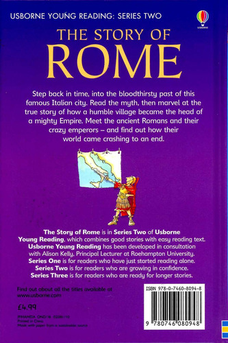 Story Of Rome,the - Usborne Young Reading 2 **new Edition** 