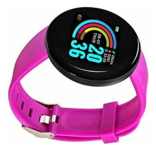 Smartwatch D18 Reloj Inteligente Fitband Redondo Deportivo