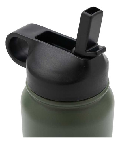 Botella Deportiva Termica Acero Inoxidable Hydra Go 1200ml Color Verde Musgo