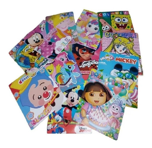 Libro Para Colorear Niños Fiesta Eventos Colores 20pz
