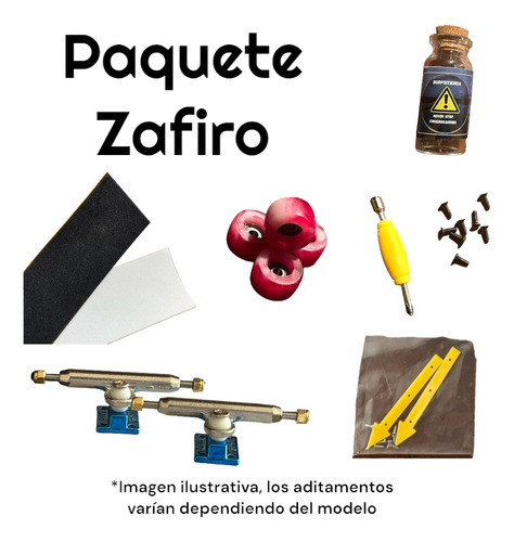 Set De Fingerboard Completo Regalo Dia Niño / Zafiro 32mm Verde Lima Blanco
