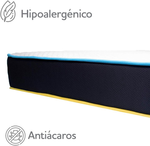 Imagen 8 de 10 de Colchón Nano Memory Individual Flip 2caras Diferente Firmeza Color Blanco