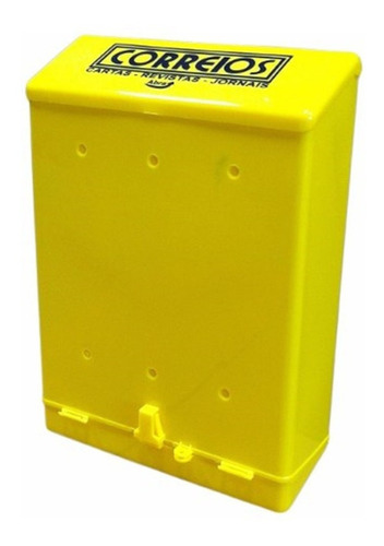 Caixa De Correio/correspondência Master Para Grade 36x26cm Cor Amarelo