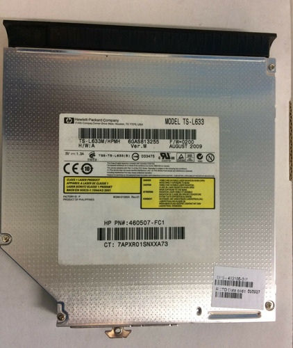 Lectoras Sata Dvdrw  Hp Ts-l633m/hpmh