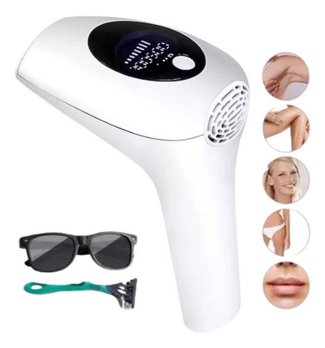 Depiladora Laser Definitiva Ipl Display Digital 900mil Flash Rosa