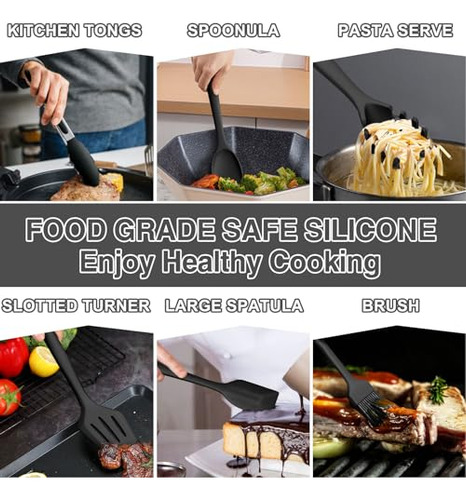 Set De Utensilios De Cocina De Silicona, Umite Chef 22 Pieza
