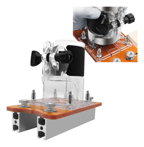 Wood Router Base 2 Em 1 Suporte Compacto De Fenda Para Palma