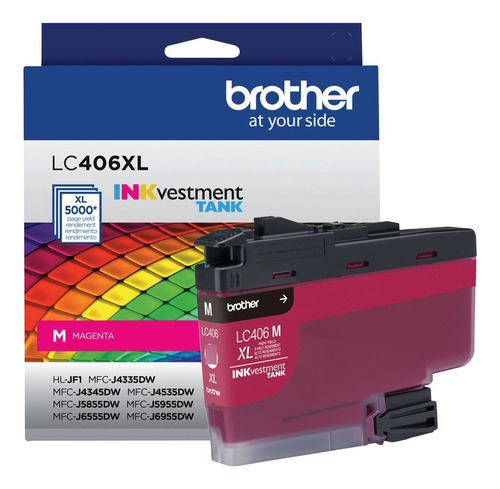 Cartucho De Tinta Brother 406xl Color Magenta