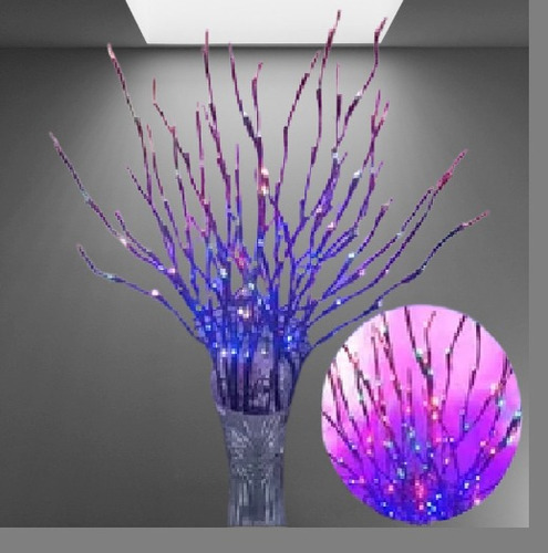 Lampara De Árbol  Con Luces Led, Incluyen 3 Ramas De 78 Cm.