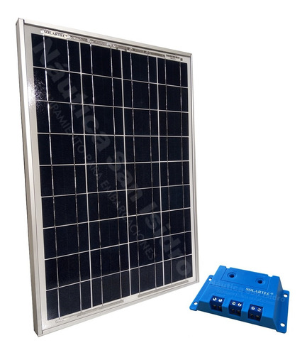 Panel Solar 20w + Regulador P/ Bateria 12v Nautica Motorhome