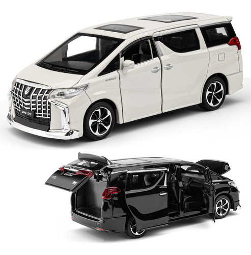 Toyota Alphard Miniatura Metal Car Con Base Expositora 1/32