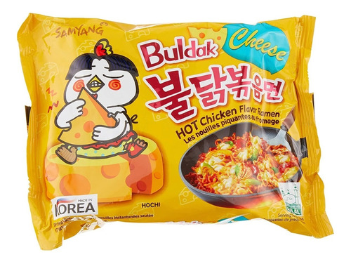 Lamen Coreano Samyang Buldak Hot Chicken Flavor Cheese