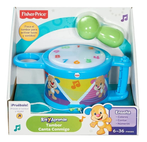 Imagen 3 de 4 de Fisher-price Ríe Y Aprende, Tambor Canta Conmigo