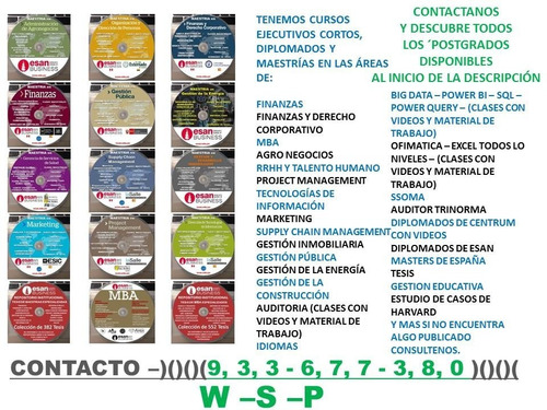 Imagen 3 de 4 de Colección De 552 Tesis De Master Mba Especializados