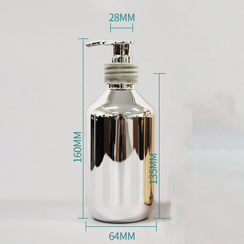 3 Botellas De Bomba Botella De Plata Plata 6,4 Cm X 16 Cm
