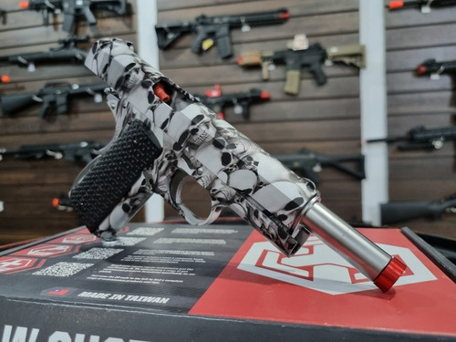 Imagem 10 de 10 de Airsoft Pistola Gbb Armorer Works 1911 Skullcam Ne2101