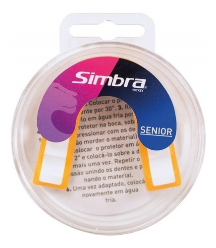 Protector Bucal Simbra Hockey Bicolor X Unidad De Adultos