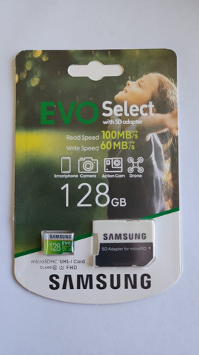 Tarjeta De Memoria Sd Samsung   Evo Plus 128 Gb C/adaptador 