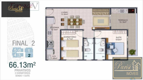 Imagem 9 de 13 de Apartamento Mirim - Praia Grande/sp - V42